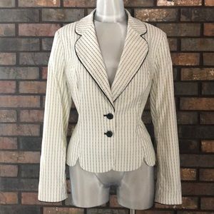 WHBM Ticking Stripe Blazer -NWOT